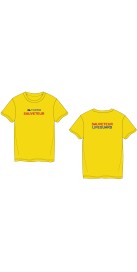 Tee-Shirt Coton Sauveteur Lifeguard Jaune