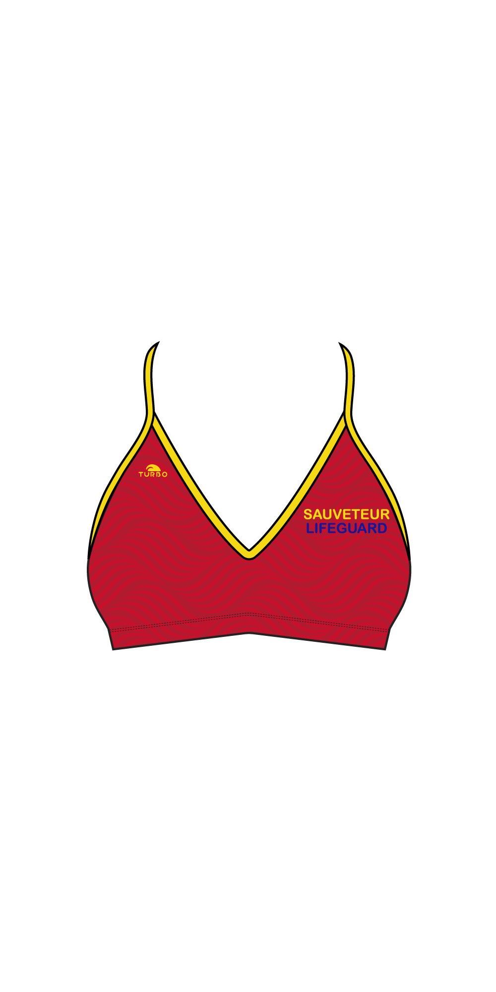 Haut de Bikini Mare Lifeguard Rouge (3 Semaines)