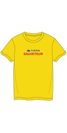 Tee-Shirt Coton Sauveteur Aquatique Jaune