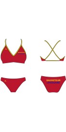 Haut de Bikini Mare Lifeguard Rouge (3 Semaines)