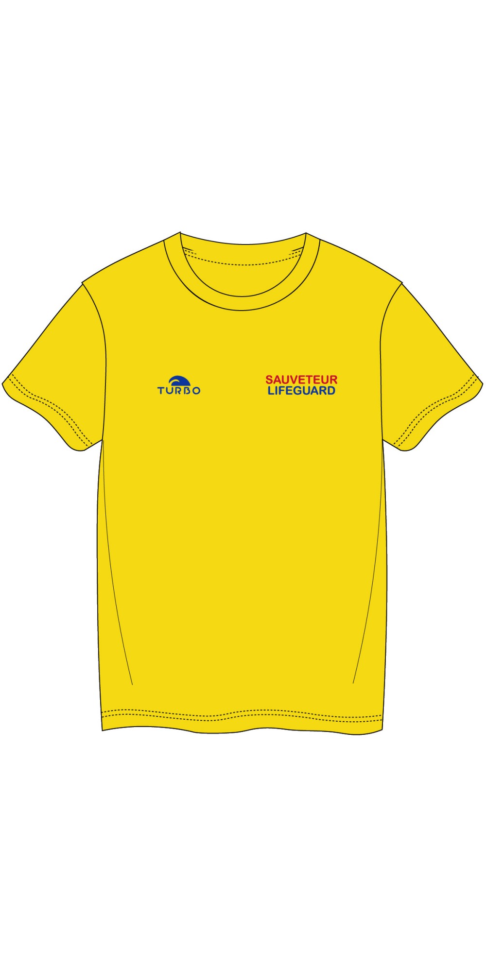 Tee-Shirt Coton Lifeguard Jaune Classic