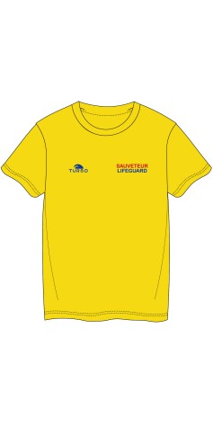 Tee-Shirt Coton Lifeguard Jaune Classic